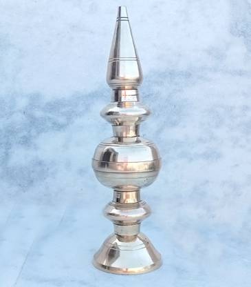 SHRIJIMATHURA Temple Kalash For Top 5 step Southindian style Brass Kalash