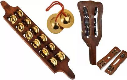 onneyretail Jhika Cymbal Handmade With Handtal and Majeera Kartal Instrument