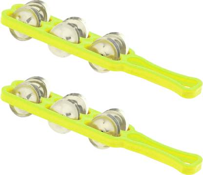 DOKCHAN Plastic Parrot Manjira Two line Music Instrument for kirtan, Bhajan Pack of 2 Kartal Instrument