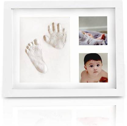 A Baby Cherry Baby Handprint Footprint Kit - Baby Prints Photo Frame for Newborn |Baby Shower Keepsake