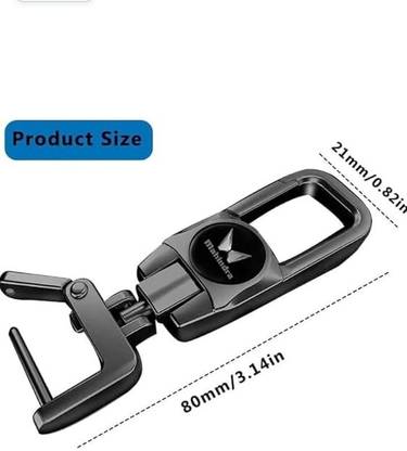 gtrp Silver Color Fob Key Heavy Duty Keychain for New Mahindra 003 Key Chain