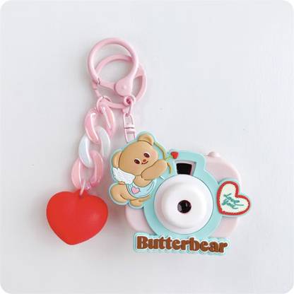 KCH Butterbear Keychain Pendant Machine Cute Angel Camera Butter Bear Keychain Key Chain