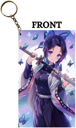 Hariyaali Enterprises LLP Demon Slayer INSECT HASHIRA SHINOBU KOCHO Key Chain