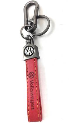 Jdp Novelty Get Any Random Color of this Premium Leather Metal Hook Keychain v-w Key Chain