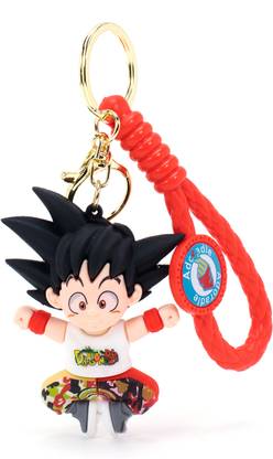 Daiyamondo Dragon Ball Z Most Amazing Anime Powerful Small Goku In Folding Legs 3D keychain Key Chain