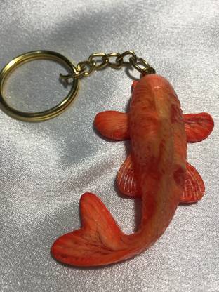 RAGHAV Orange Fish Shape Key Chain