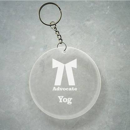 SY Gifts Advocate Logo Desigh With Yog Name Key Chain
