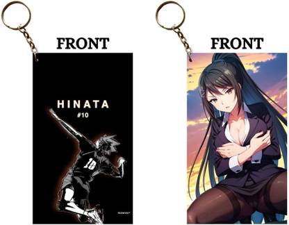 Hariyaali Enterprises LLP HINATA NUMER 9 STAR PLAYER X SAE CHABASHIRA Unique Style 2 pcs Combo Key Chain