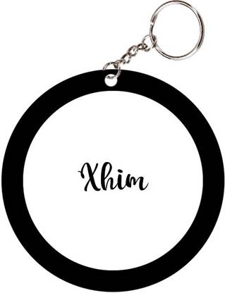 SY Gifts Xhim Name Black Keychain Key Chain