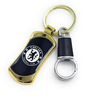 Jdp Novelty Premium Metalic Keyring for Football Club Lover Chel-sea Logo Key Chain