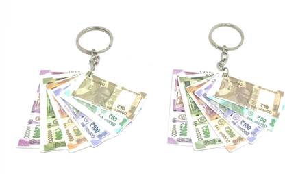 Key Era Indian Currency Note Set Of 2 Key Chain