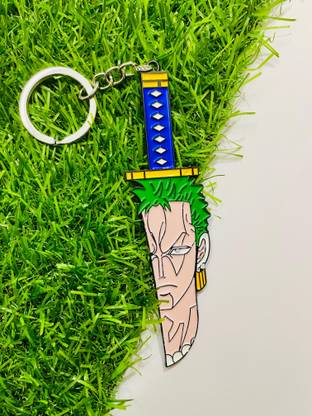 GKM One peice Anime character Zoro premium quality katana designed metal keychain Key Chain