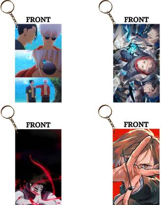 Hariyaali Enterprises LLP Jujutsu Kaisen GOJO CHOSO NOBARA NAILS Unique Style 4 pcs Combo Key Chain