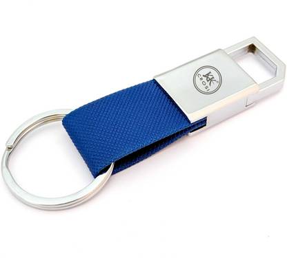 K K CROSI Keyring Metal Hook Blue Colour Key Chain