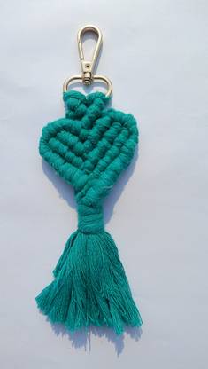 Kalasri Macrame Heart Key Chain