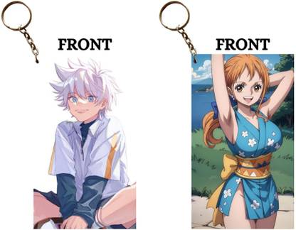 Hariyaali Enterprises LLP KILLUA CUTE KID X NAMI IN WANO Unique Style 2 pcs Combo Key Chain