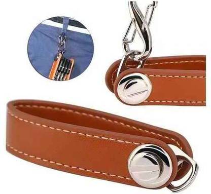 SUNCHHAYA Leather Key Holder key Organiser With Keychain Key Chain
