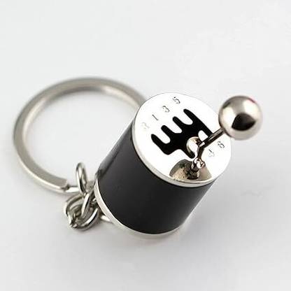 wynyc 6Speed Gear Box Keychain Chrome Six-speed Manual Shift Lever Key Chain