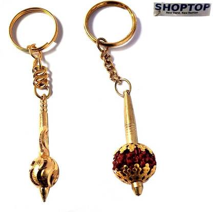 ShopTop Lord Hanuman Ji Gada Keychain combo Key Chain
