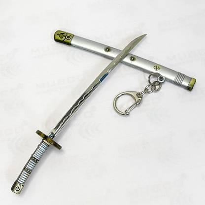 Mubco One Piece Zoro Sword Enma Mini Katana Collectible Anime Toy Model Gift Key Chain