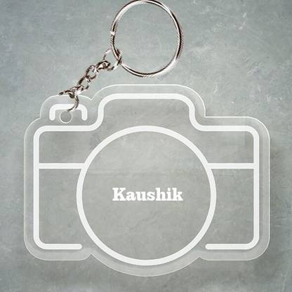 SY Gifts 1 Kaushik Name Keychain With Camera Design Key Chain