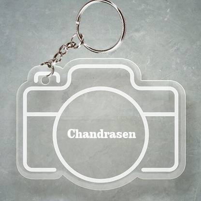 SY Gifts 1 Chandrasen Name Keychain With Camera Design Key Chain