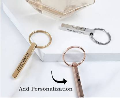 Luxury Brings Personalized Bar Keychain,Engraved Key Chain Key Chain