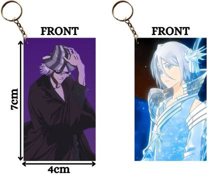 Hariyaali Enterprises LLP Bleach KISUKE KURAHARA AND RUKIA KUCHIKI GLOWING Unique Style 2 pcs Combo Key Chain