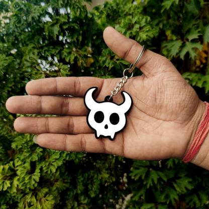 Kruti Craft Cute Gothic Skull Keychain - Fun & Unique Perfect for Bags,Home,Car Acrylic Key Chain