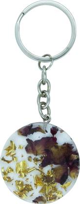 Lisbon Nature Design Circle Shape Printed Resin Keychains Circle Shape keyrings Key Chain