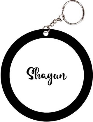 SY Gifts Shagun Name Black Keychain Key Chain