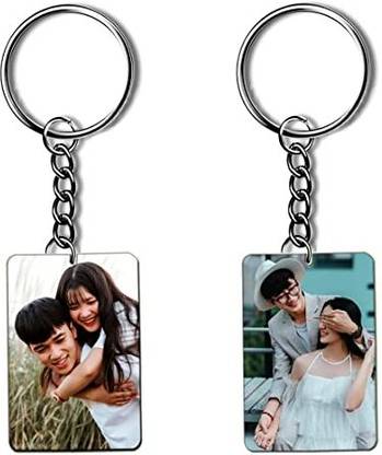 shreeradhey Personalized Keychain with Photo,Name, anniversary Key Chain