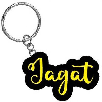 SY Gifts Jagat Name Black Yellow Name Keychain Key Chain