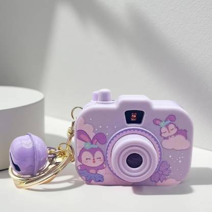 KIDDIFY Cute Pocket camera keychain with light projector Key Chain
