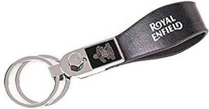 KYOP PREMIUM LEATHER AND STEEL KEYCHAINS ROYAL ENFIELD Key Chain