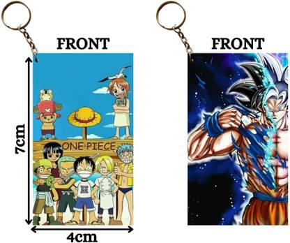 Hariyaali Enterprises LLP THE ONE PIECE VILLAGE X GOKU ULTRA INSTINCTS Unique Style 2 pcs Combo Key Chain