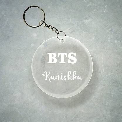 SY Gifts BTS Design With Kanishka Name Key Chain