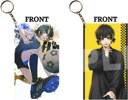 Hariyaali Enterprises LLP Blue Lock BACHIRA MEGURU DRIBBLING AND CUTE Unique Style 2 pcs Combo Key Chain