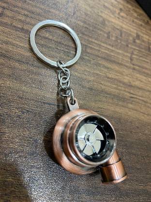 Ride2joy Turbo Keychain with sound and light Key Chain Ring (Rosegold Color) Key Chain