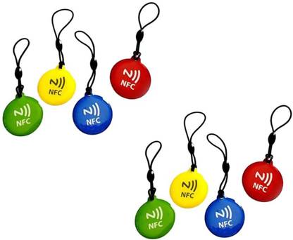 linqs NTAG216 888 Bytes Memory Epoxy NFC Tags Keychain Smart Tag Key Chain