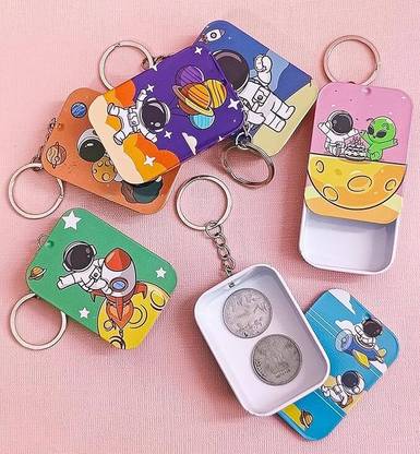 AMANVANI Tin Box Keychain, Keyring For Men, Keychain For School Bag Key Chain