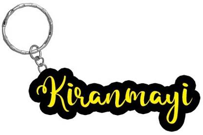 SY Gifts Kiranmayi Name Black Yellow Name Keychain Key Chain