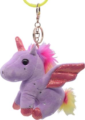 Kiditos Plush Unicorn Keychain Stuffed Animals Toys Backpack Key Ring Key Chain