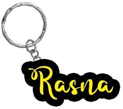 SY Gifts Rasna Name Black Yellow Name Keychain Key Chain