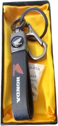 gtrp Honda Car Key Case, Smart Key Holder Protection PU Leather Car Key Chain Key Chain