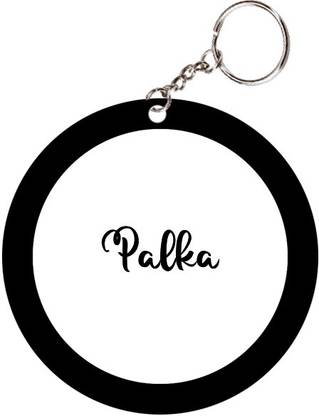 SY Gifts Palka Name Black Keychain Key Chain