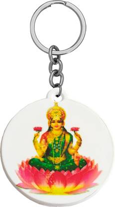M Men Style Religious Goddess Mahalaxmi Durga Polymer Keychain SkeyP25 Key Chain