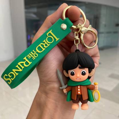 WHITE POPCORN The Lord of the Rings Frodo 3D Keychain Strap Charm & Hook Key Chain