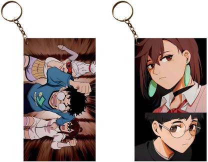 Hariyaali Enterprises LLP DanDaDan OKARUN RUNNING FROM SEIKO AND MOMO Anime Unique Style 2 pcs Combo Key Chain