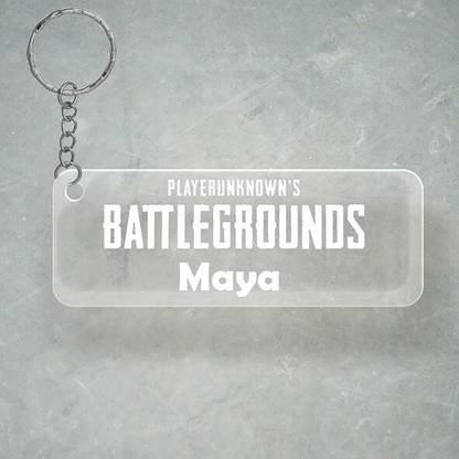 SY Gifts PUBG Design With Maya Name Key Chain